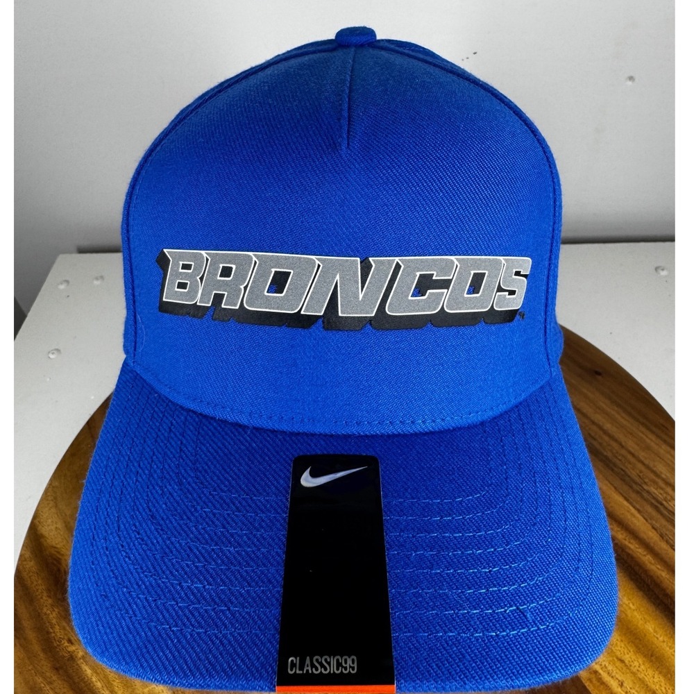 Nike Boise State Broncos Verbiage Swoosh Flex DNA Blue Classic 99‎ Hat